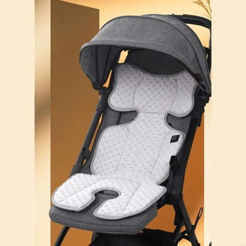 F19F Portable USB Heated Mat Soft Cushions for Baby Strollers & Travel Convenience