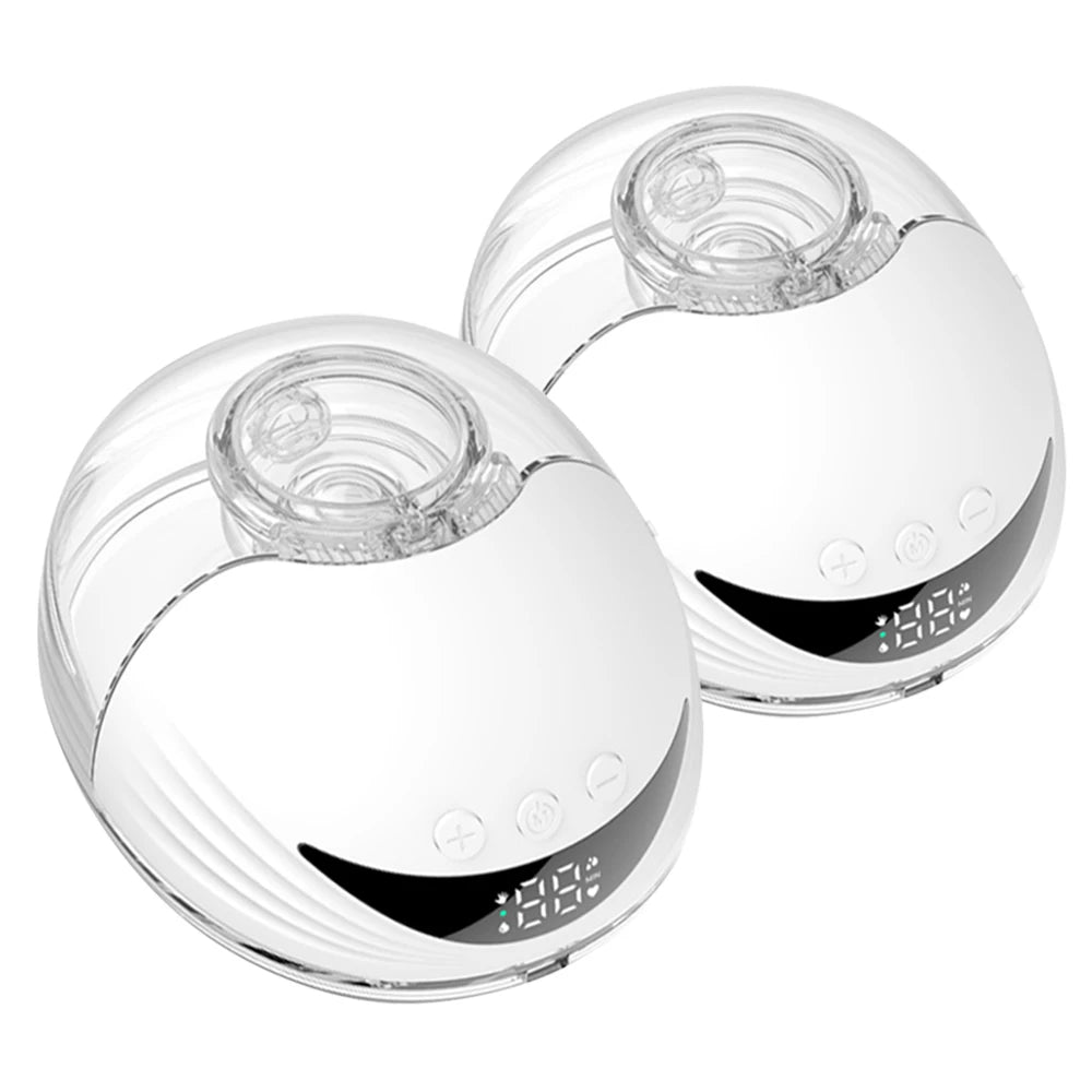 MY-375 Portable Hands Free Breast Pump Wearable Electric Breast Pump Lightweight with LED Display 4 Modes & 12 Levels