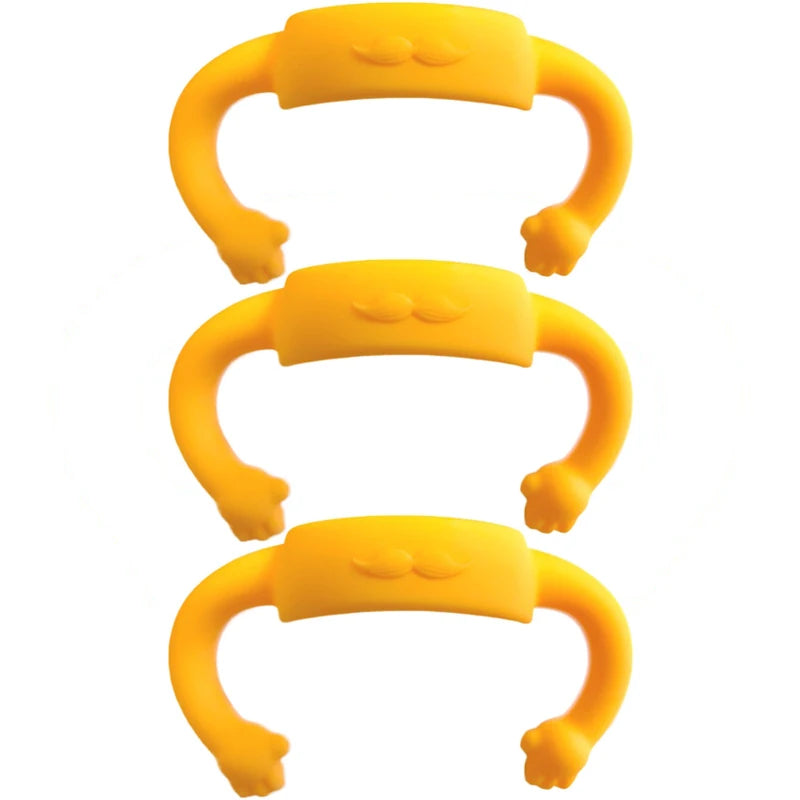 Little-hand Silicone Universal Baby Bottle Handle Sleeve, Multi-functional Soft Handle for Most Normal Neck Bottles