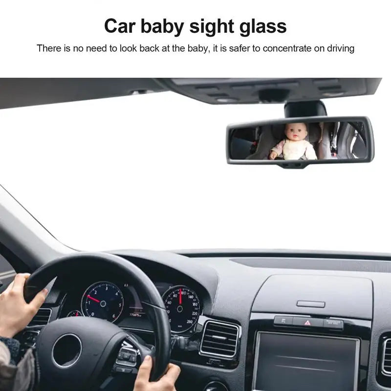 Baby Back Seat Mirror Backseat Baby Mirror For Car Shatterproof 360 Degree Rotation Rearview Monitor For Night Travel