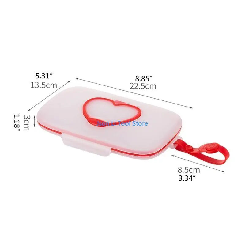 Y08D Baby Wipe Dispenser Portable Refillable Wet Tissue Box Container Reusable Travel Wipe Holder for Case Storage