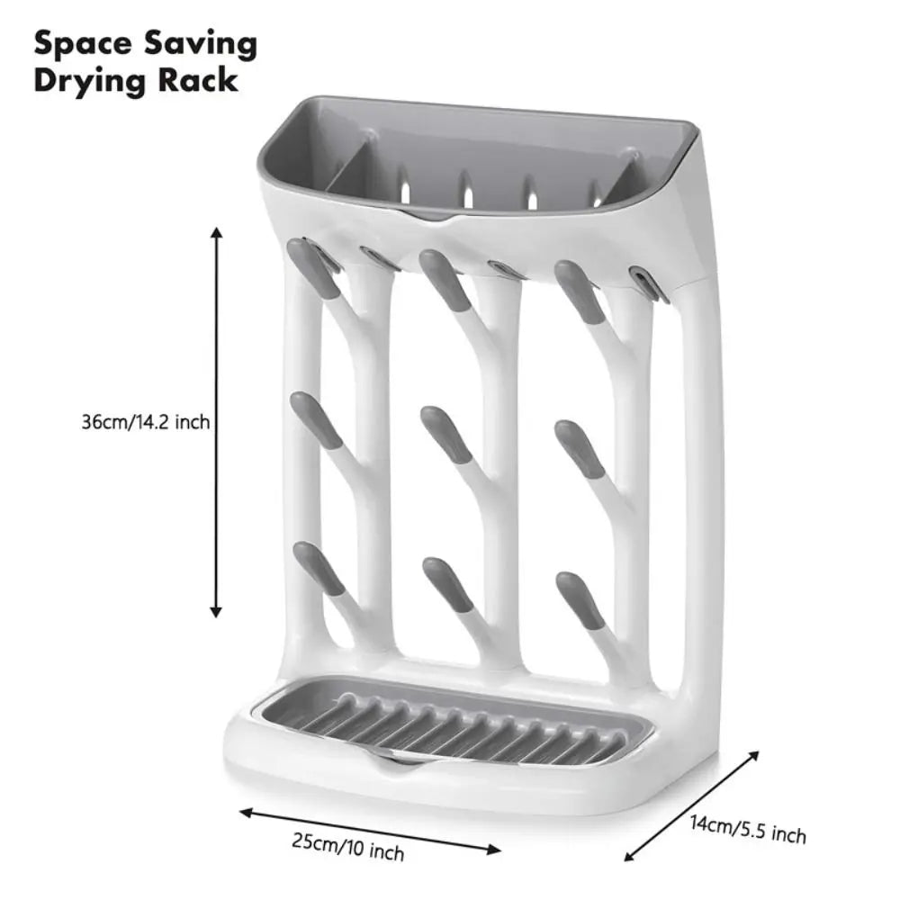 High Quality Vertical Baby Bottle Drying Rack Space Saving Multi-Purpose Storage Holder Draining Stand Baby Bottle Accessories
