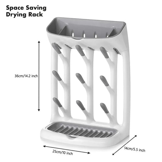 High Quality Vertical Baby Bottle Drying Rack Space Saving Multi-Purpose Storage Holder Draining Stand Baby Bottle Accessories
