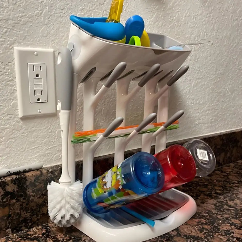 High Quality Vertical Baby Bottle Drying Rack Space Saving Multi-Purpose Storage Holder Draining Stand Baby Bottle Accessories