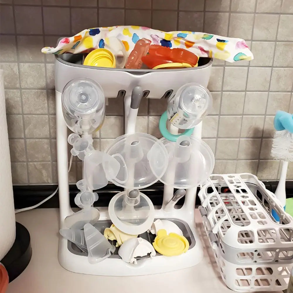 High Quality Vertical Baby Bottle Drying Rack Space Saving Multi-Purpose Storage Holder Draining Stand Baby Bottle Accessories