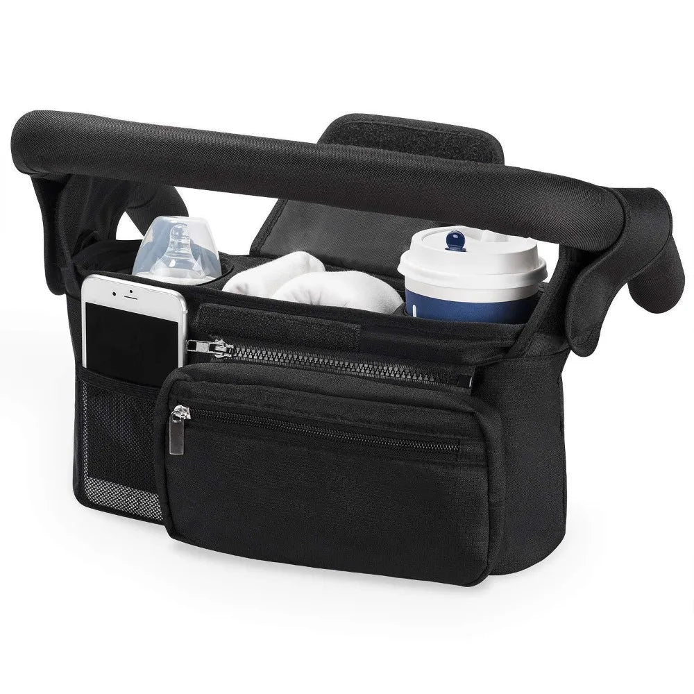 Large Capacity Baby Stroller Storage Bag Phone Bottle Holder Stroller Accessories Buggy Organizer Cup Holder Pram Diaper Bags