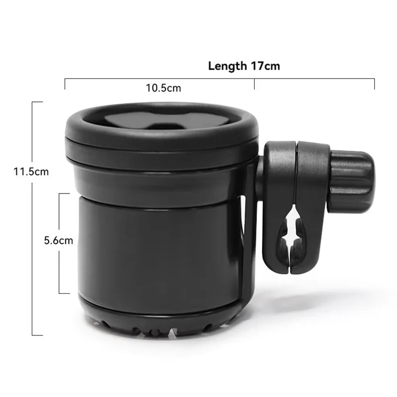 Rotating Cup Holder, Car Seat Cup Holder, Electric Vehicle Water Bottle Dual Cup Holder, Baby Bottle Holder, Stroller Cup Holder