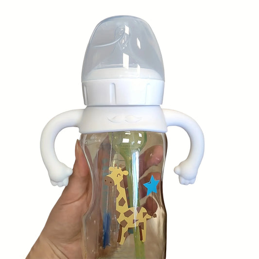 Little-hand Silicone Universal Baby Bottle Handle Sleeve, Multi-functional Soft Handle for Most Normal Neck Bottles
