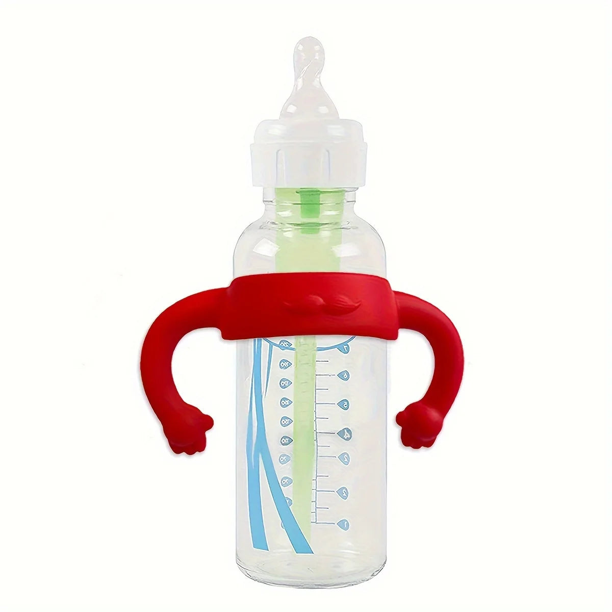 Little-hand Silicone Universal Baby Bottle Handle Sleeve, Multi-functional Soft Handle for Most Normal Neck Bottles