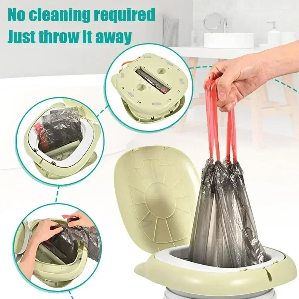 Portable Toilet Folding Baby Potty Training Seat Foldable Baby Travel Toilet Kids Potty Outdoor Waste Bags Free Bebe Boy Gifts
