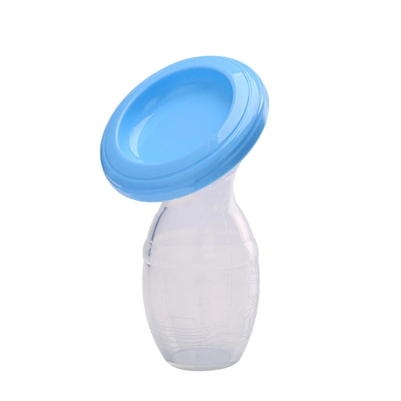 Manual Breast Silicone Anti Spills Breastpump Breastmilk Collector Cup for Newborn Baby Girls Boys Breastfeeding