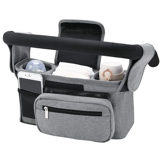 Large Capacity Baby Stroller Storage Bag Phone Bottle Holder Stroller Accessories Buggy Organizer Cup Holder Pram Diaper Bags