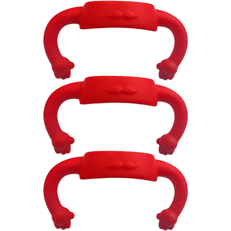 Little-hand Silicone Universal Baby Bottle Handle Sleeve, Multi-functional Soft Handle for Most Normal Neck Bottles