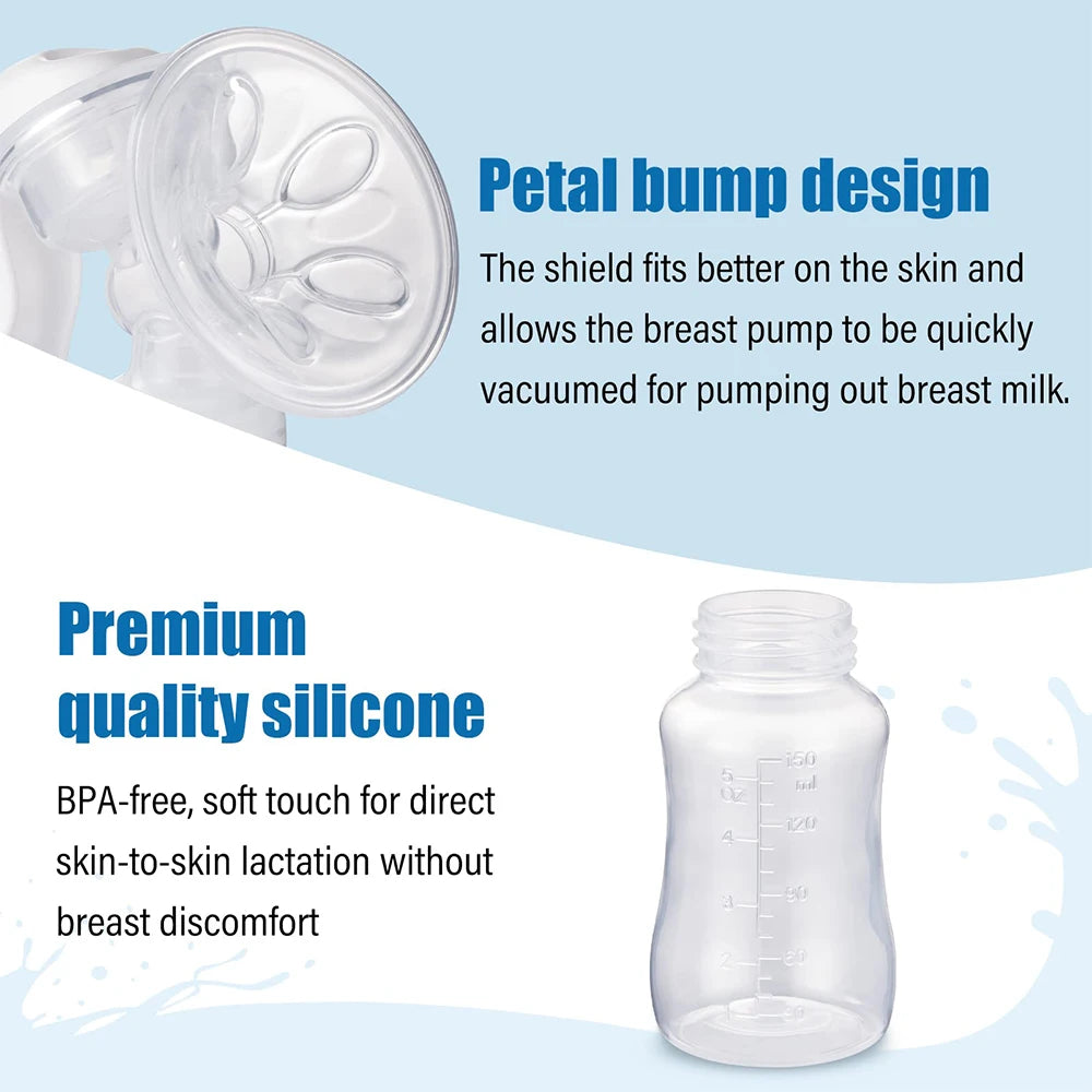 Manual Breast Adjustable Suction Silicone Hand Pump Breastfeeding Small Portable Manual Breast Milk Catcher Baby Feeding Pumps
