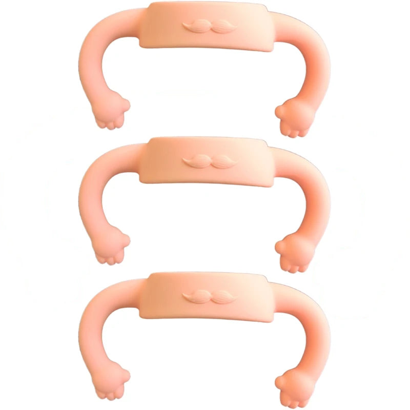 Little-hand Silicone Universal Baby Bottle Handle Sleeve, Multi-functional Soft Handle for Most Normal Neck Bottles
