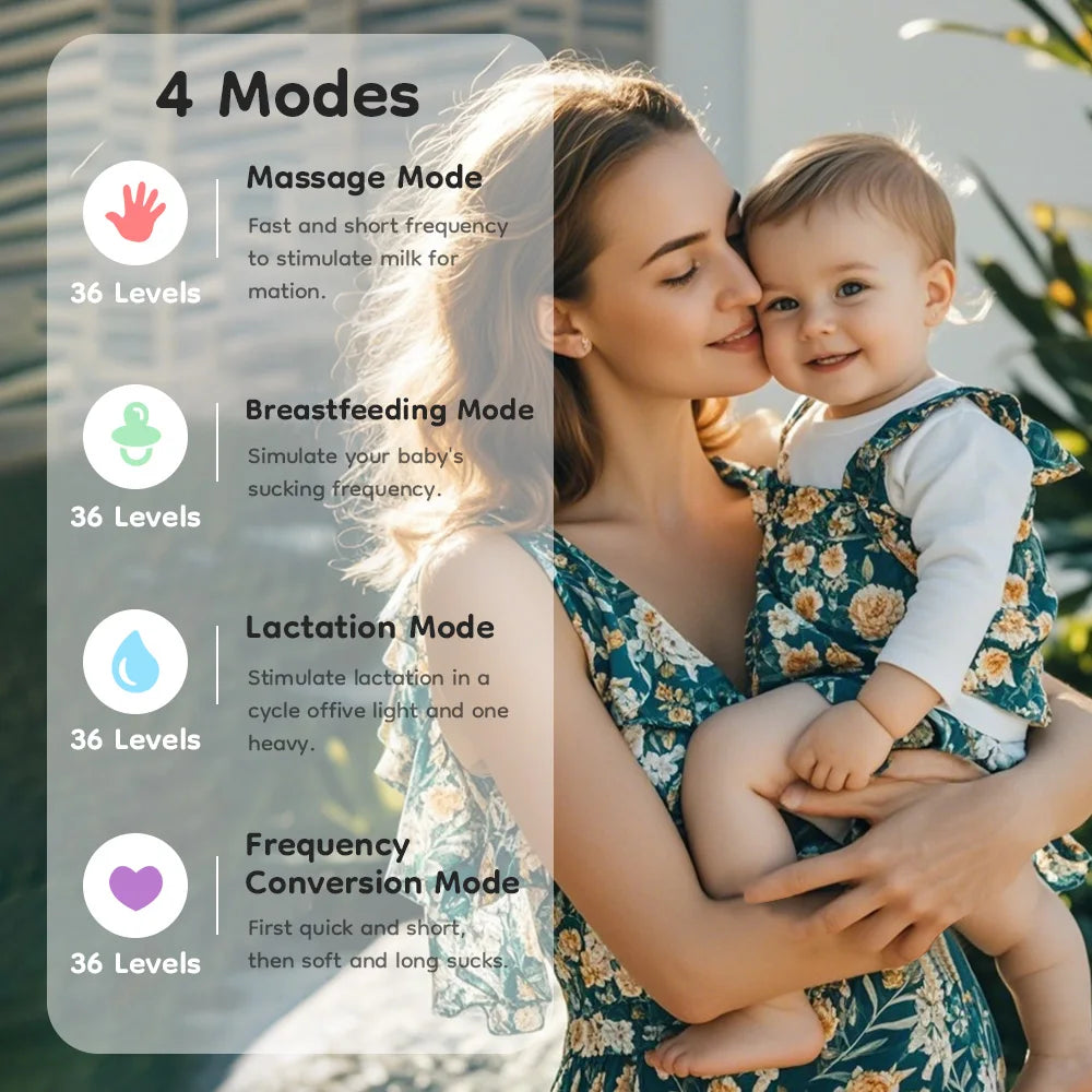 Electric Wearable Breast Pump Hands Free Portable Full Automatic Breast Pump Breast Milk Machine Mother and Baby Supplies