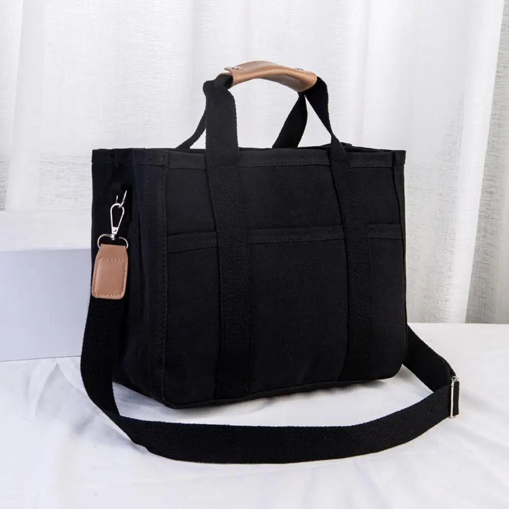 Canvas Tote Bag with Handle Mommy Bag Multiple Compartment Cosmetic Bag Waterproof Storage Pouch Functional Diaper Bags bolsa