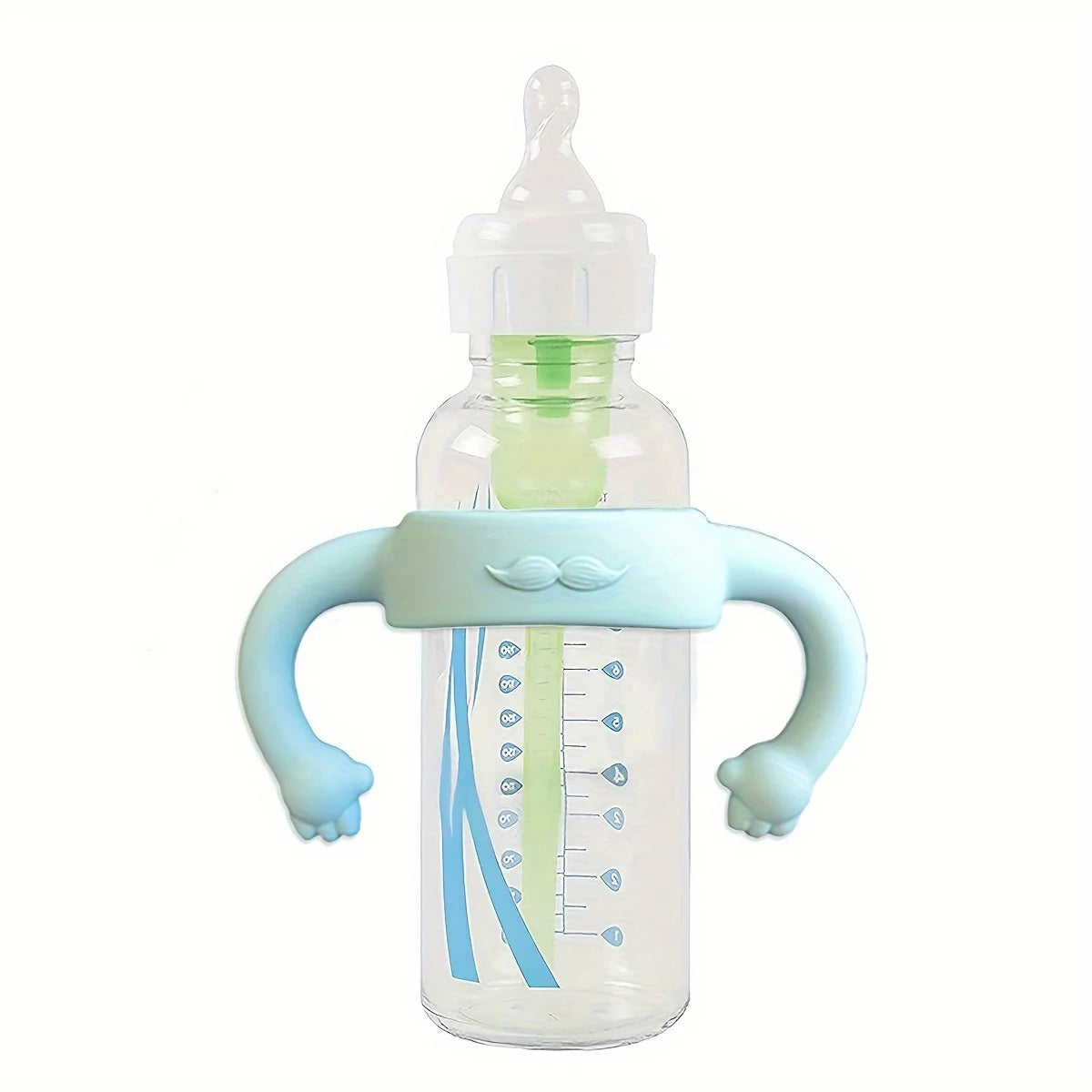 Little-hand Silicone Universal Baby Bottle Handle Sleeve, Multi-functional Soft Handle for Most Normal Neck Bottles
