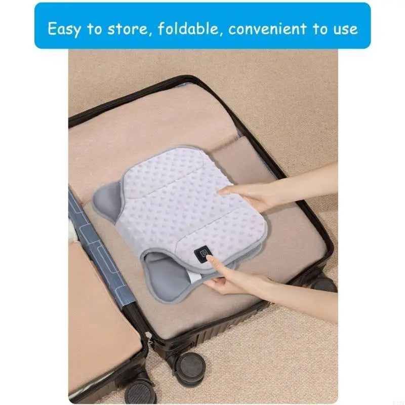 F19F Portable USB Heated Mat Soft Cushions for Baby Strollers & Travel Convenience
