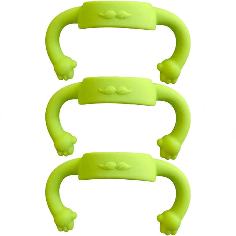 Little-hand Silicone Universal Baby Bottle Handle Sleeve, Multi-functional Soft Handle for Most Normal Neck Bottles