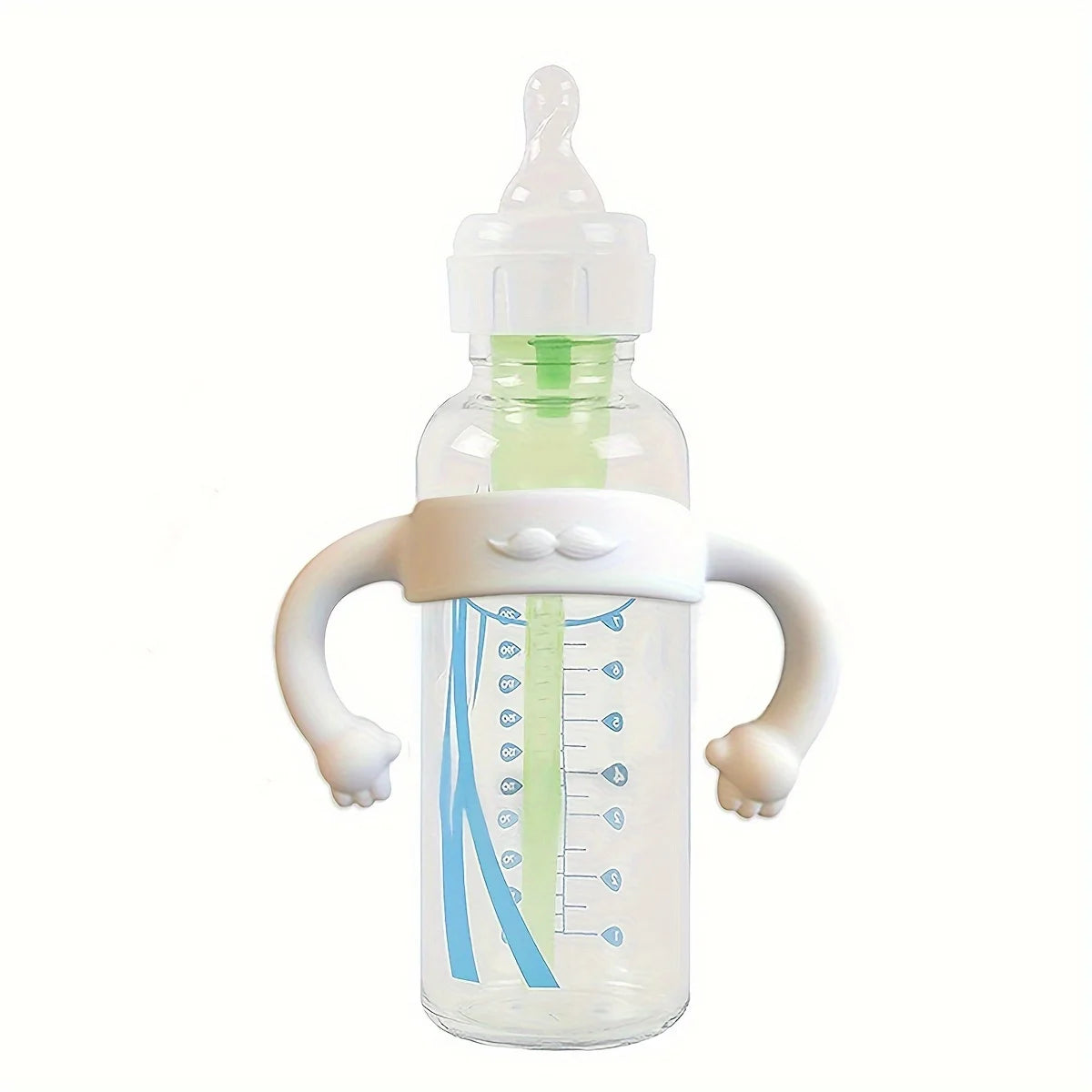 Little-hand Silicone Universal Baby Bottle Handle Sleeve, Multi-functional Soft Handle for Most Normal Neck Bottles