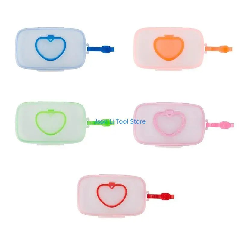 Y08D Baby Wipe Dispenser Portable Refillable Wet Tissue Box Container Reusable Travel Wipe Holder for Case Storage