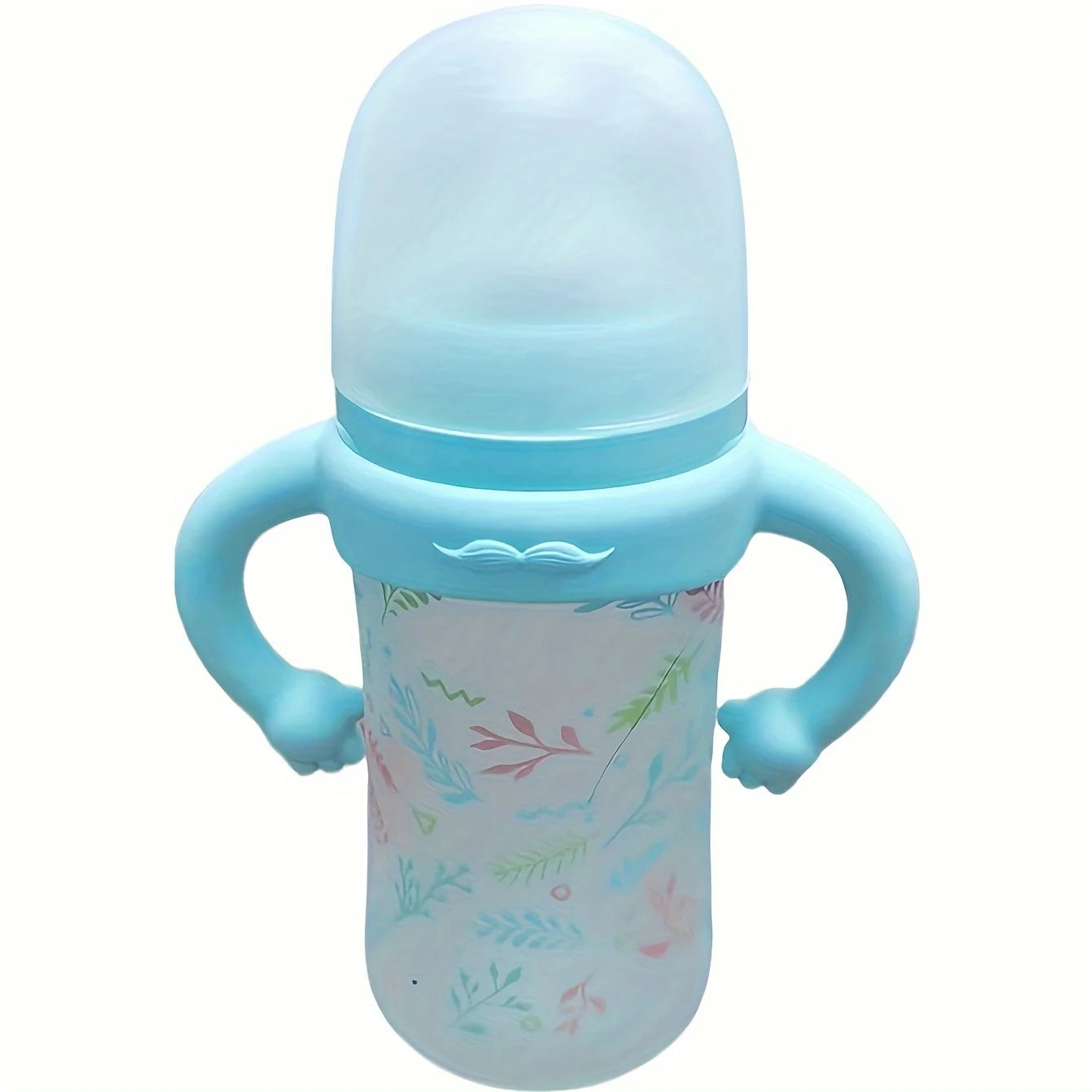 Little-hand Silicone Universal Baby Bottle Handle Sleeve, Multi-functional Soft Handle for Most Normal Neck Bottles